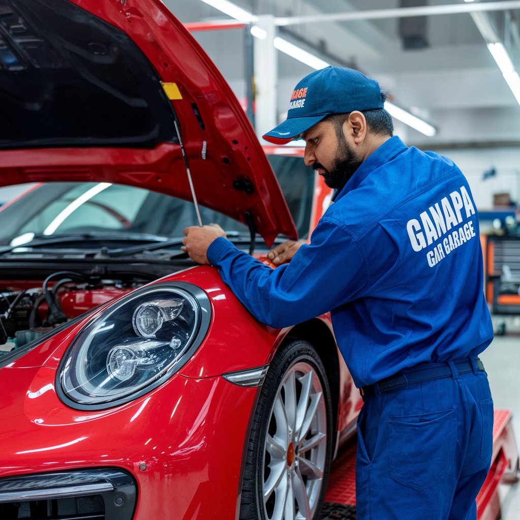 Ganapa Car Garage Service Banner